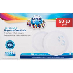 Canpol Βabies Ultra Dry Breathable Επιθέματα Στήθους 60τμχ