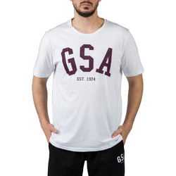GSA Ανδρικό Αθλητικό T-Shirt Λευκό 37-1401-5387