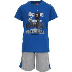 Joyce Παιδικό Σετ για Αγόρι Καλοκαιρινό Γκρι Royal Blue 13941