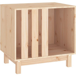 vidaXL Σπιτάκι Σκύλου Ξύλινο Μπεζ 60x45x57cm
