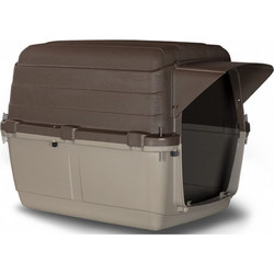MP Bergamo Camper Σπιτάκι Σκύλου Πλαστικό Καφέ 118x81x88cm