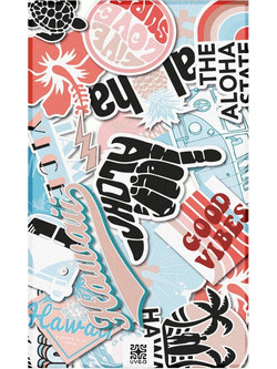 UVEA Sticker Πετσέτα Θαλάσσης Microfiber 100x180cm 92-111