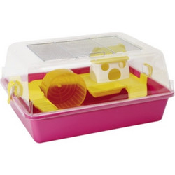 Domus Molinari Hamster Cri 50 Κλουβί για Χάμστερ Ροζ 50x38x25cm