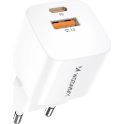 Wozinsky Φορτιστής χωρίς Καλώδιο με Θύρα USB-A & Θύρα USB-C 20W Quick Charge 3.0 & Power Delivery CMWCW White