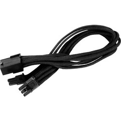 Silverstone PP07-PCIB Καλώδιο Τροφοδοσίας 8-Pin PCIe Female to 2 x 6+2 Pin PCIe 0.25m Black