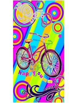 Happy Summer 380 Πετσέτα Θαλάσσης Microfiber 100x180cm 100180380