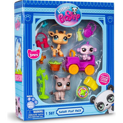 Basic Fun Littlest Pet Shop Σαφάρι Φιγούρες 3τμχ