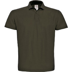 B&C Collection Ανδρική Μπλούζα Polo Κοντομάνικη Χακί PUI10