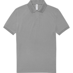 B&C Collection Ανδρική Μπλούζα Polo Κοντομάνικη Γκρι PU426