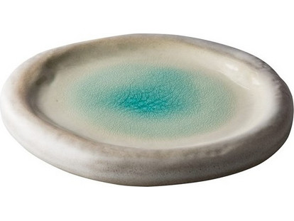 Raw Blue Lagoon Πιάτα Ρηχά Κεραμικά 25cm 2τμχ QR17081