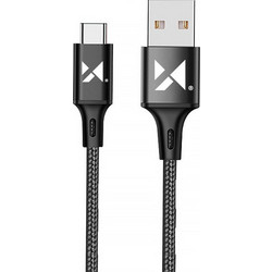 Wozinsky WUC-C1B Braided USB-A to USB-C 1m Black 5907769301162