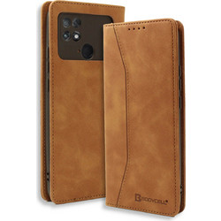Bodycell Pu Leather Book Brown (Xiaomi Poco C40)