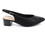 Piccadilly Ανατομικές Γόβες Slingback Δερμάτινες με Χοντρό Χαμηλό Τακούνι Μαύρες 739031-36
