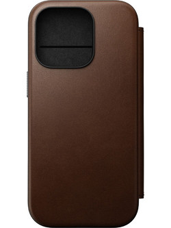 Nomad Modern Leather Folio Book Brown (iPhone 16 Pro)
