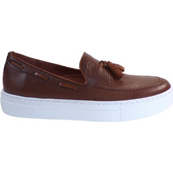 Robinson Ανδρικά Μοκασίνια Loafers Δερμάτινα Καφέ 69546