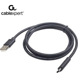 Cablexpert USB-A to USB-C 1m Black CCP-USB2-AMCM-1M