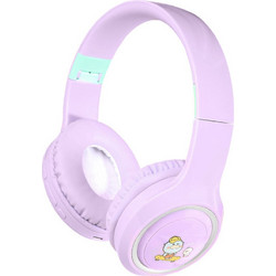 Gjby CA-044 Ασύρματα Bluetooth Παιδικά Ακουστικά On Ear Λιλά