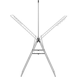 Brabantia Hangon Metallic Grey Πτυσσόμενη Απλώστρα Ρούχων Δαπέδου Μεταλλική 66.1x6.2x98.9cm με Μήκος Απλώματος 25m