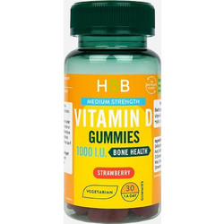 Holland & Barrett Vitamin D 1000iu Bone Health 30 Ζελεδάκια