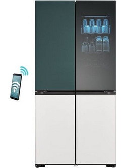 LG GMV960NNME Ψυγείο Ντουλάπα 617lt Full No Frost Υ186.5xΠ91.4xΒ68.7cm Inox
