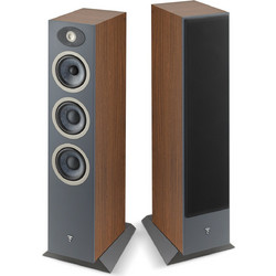 Focal Theva N2 Ζεύγος Ηχείων Hi-Fi Δαπέδου 200W 3 Δρόμων Dark Wood