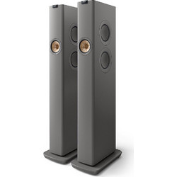 KEF LS60 Αυτοενισχυόμενα Ηχεία με Wi-Fi & Bluetooth 700W Titanium Grey (Ζεύγος)