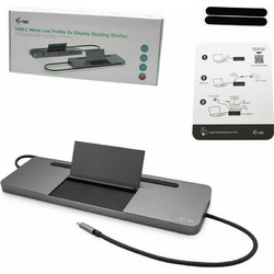 I-tec USB-C Docking Station με HDMI 4K PD Ethernet και Σύνδεση 3 Oθονών