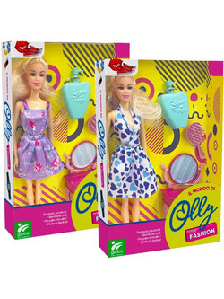 Globo Olly Fashion Κούκλα με Αξεσουάρ Διάφορα Σχέδια