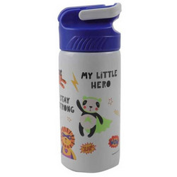 Gim My little Hero Παιδικό Παγούρι Θερμός Ανοξείδωτο BPA Free Navy Μπλε Λευκό 500ml