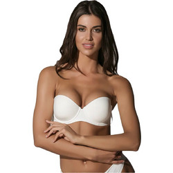 Luna Secret Sence Σουτιέν Strapless με Ελαφριά Ενίσχυση με Μπανέλα Λευκό 11074