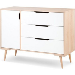 Klups Sofie Βρεφική Συρταριέρα Λευκή 120x45x94cm