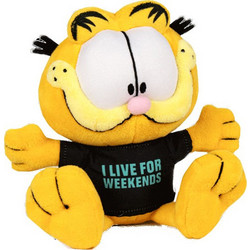 Play By Play Garfield Cute με Μαύρο Μπλουζάκι 20cm