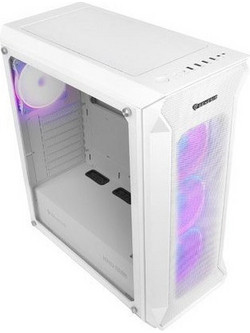 Genesis Irid 505 V2 White Gaming Midi Tower Κουτί Υπολογιστή με Πλαϊνό Παράθυρο