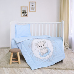 Lorelli Little Bear Σετ Κούνιας Light Blue 5τμχ