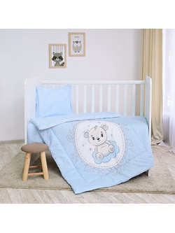 Lorelli Little Bear Σετ Κούνιας Light Blue 5τμχ