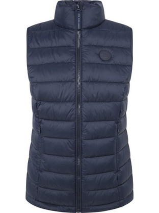 Pepe Jeans Ammy Αμάνικο Γυναικείο Μπουφάν Puffer Μακρύ Navy Μπλε PL402443-594