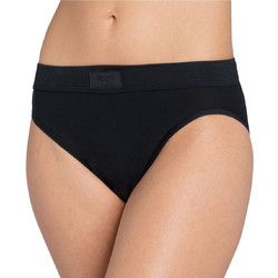 Sloggi Double Comfort Βαμβακερό Ψηλόμεσο Γυναικείο Slip Μαύρο 10010180-0004