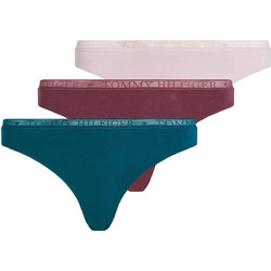 Tommy Hilfiger Lace Signature Βαμβακερά Γυναικεία String με Δαντέλα 3Pack UW0UW04890-0V1
