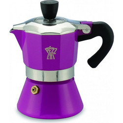Pezzetti Aluminum Bellexpress Moka Purple Μπρίκι Espresso 1Cup Μωβ