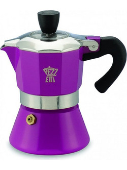 Pezzetti Aluminum Bellexpress Moka Purple Μπρίκι Espresso 1Cup Μωβ