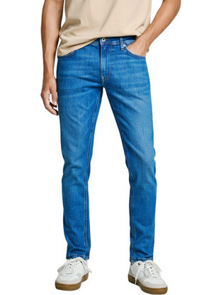 Pepe Jeans Ανδρικό Τζιν Παντελόνι Ελαστικό Κανονική Εφαρμογή Μπλε PM207390HW12-000