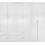 HomeMarkt Εξάφυλλη Ντουλάπα Ρούχων Reina Λευκή 240x43x181cm HM21062.05