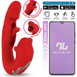 IntoYou Mouty Vibe Διπλός Δονητής για Ζευγάρια με App Control Κόκκινος