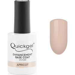 Quickgel Enhancement Apricot Base Coat Ημιμόνιμο Βερνίκι Νυχιών 15ml