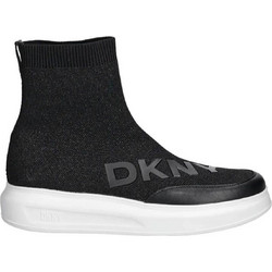 DKNY Jade Mid Γυναικεία Sneakers Μποτάκια με Κάλτσα Μαύρα K4490348-BLK