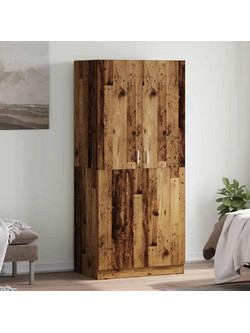 vidaXL Δίφυλλη Ντουλάπα Ρούχων Καφέ 90x52x200cm 855884