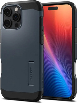 Spigen Tough Armor AI MagFit Back Cover Metal Slate (iPhone 16 Pro)
