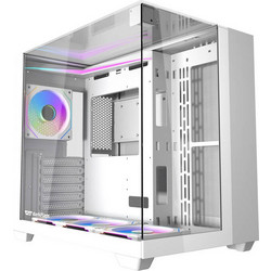 Darkflash TH285 with 4 Fans White Midi Tower Κουτί Υπολογιστή RGB με Πλαϊνό Παράθυρο