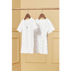 Dpam Σετ Παιδικά T-Shirt Κοντομάνικα Λευκά 24H5PG51HLI