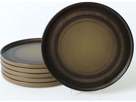Hermia Πιάτα Ρηχά Κεραμικά 27cm 6τμχ 275KRM2443